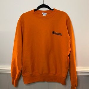 Champion Crew Neck Sweater Orange